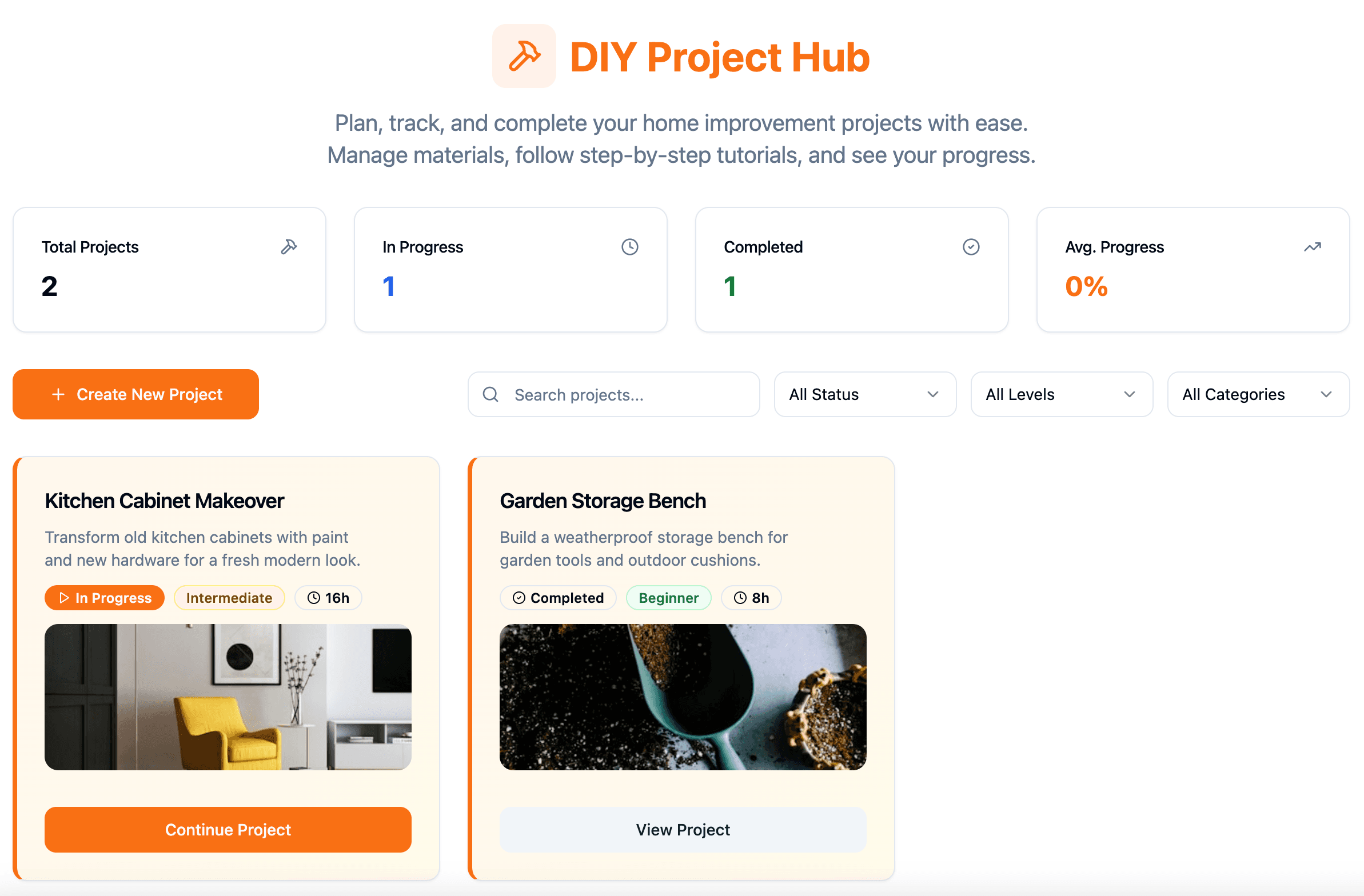 DIY Project Hub
